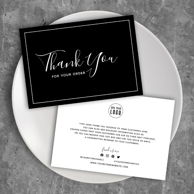 Add Logo White Border Editable Colour Thank You (Creator Uploaded)