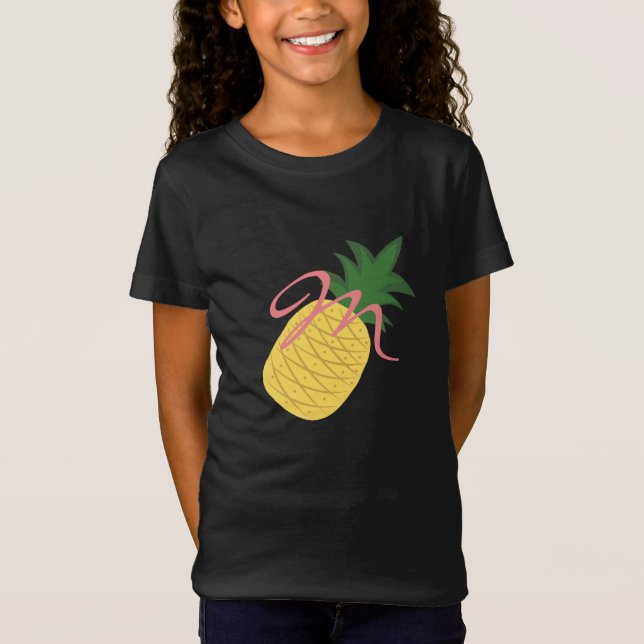 Add Monogram on Pineapple T-Shirt (Front)