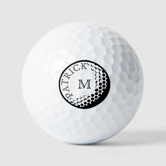 Add name and initial to this golf balls (Front)
