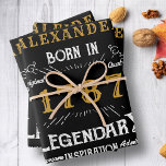 Add Name And Year Vintage Black Gold Wrapping Paper Sheet<br><div class="desc">Add a touch of class and elegance to your presents with this Vintage Black Gold Wrapping Paper. The timeless design features a classic black and gold colour combination that will never go out of style. Our sheets can be customised with your name and year of choice, adding a personalised touch...</div>