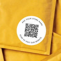 Add Name and Your Business Website QR Code