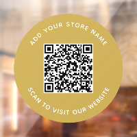 Add Name and Your Website QR Code Custom Colour