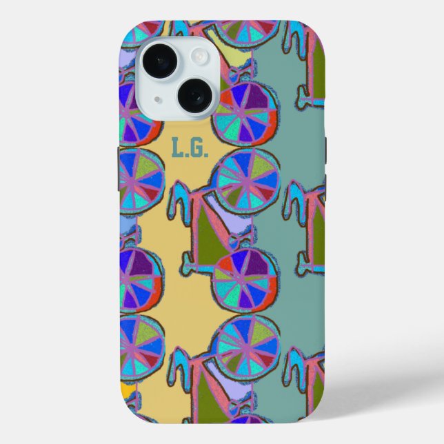 Add Name Bikes Colorful pattern Case-Mate iPhone Case (Back)