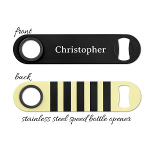 Add name black and yellow