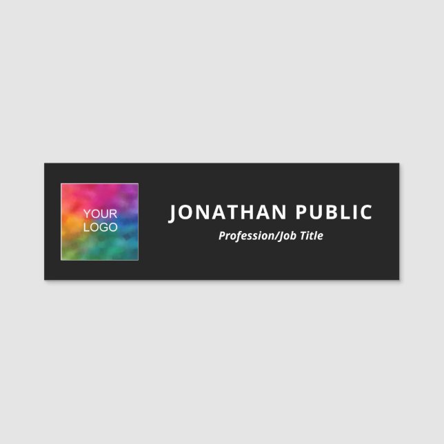 Add Name Business Company Logo Here Template Tag (Front)