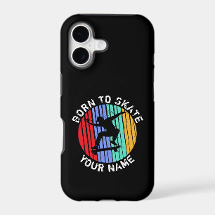 Add Name Change All Text Born To Skate Skateboard