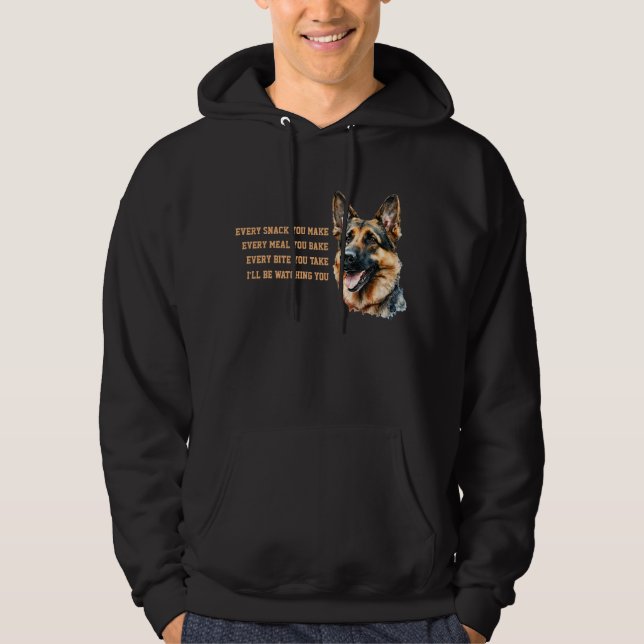 Add Name Change ALL Text, Every Snack Watching You Hoodie (Front)