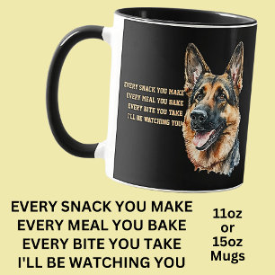 Add Name Change ALL Text, Every Snack Watching You Mug