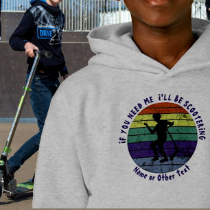 Add Name Change ALL Text If You Need Me Scootering