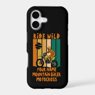 Add Name Change ALL Text Ride Wild Mountain Biker