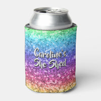 Add Name Change Any Text She Shed Sparkle Rainbow