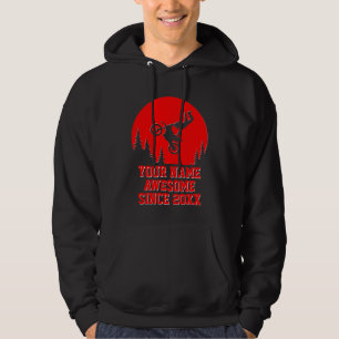 Add Name Change Text Awesome Since 20xx Dirt Bike Hoodie