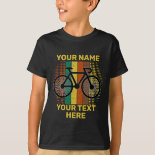 Add Name Change Text  Bicycle          T-Shirt