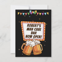 Add Name Change Text Man Cave Bar Beer