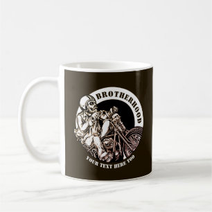 Add Name Change Text Motorcycle Brotherhood Coffee Mug