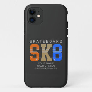 Add Name Change Text SK8 Skateboard Championship  iPhone 11 Case