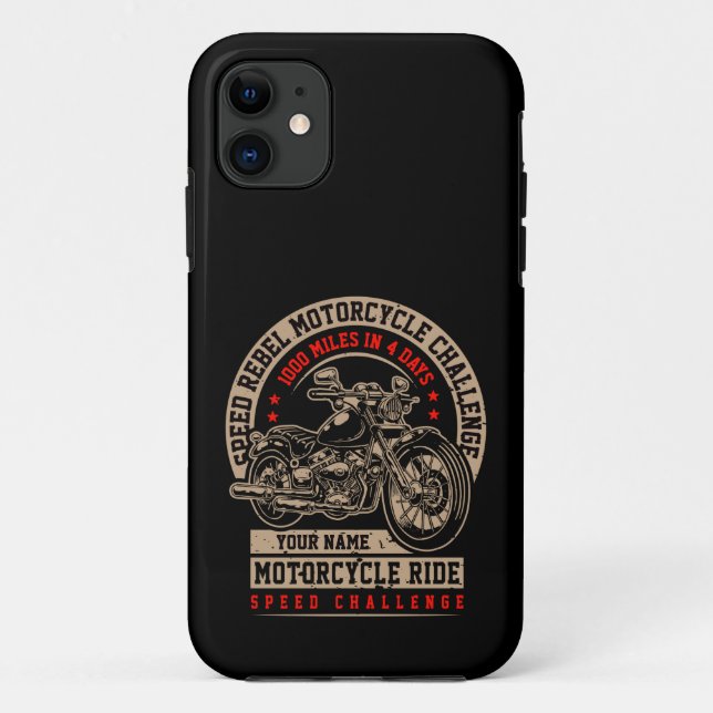 Add Name Change Text Speed Rebel Challenge Trip  Case-Mate iPhone Case (Back)