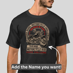 Add Name Change Text Speed Rebel Challenge Trip  T-Shirt