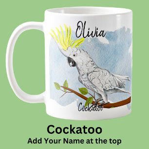 Add Name Cockatoo Australian Native Bird Animal Coffee Mug