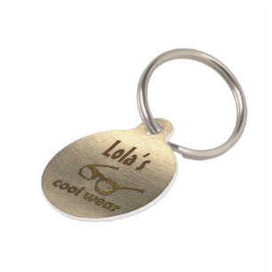 Add Name Cool Wear Glossy Look Pet Tag