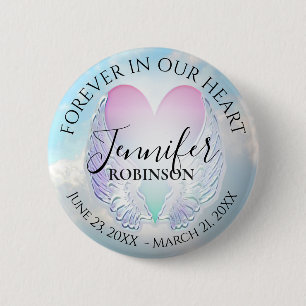 Add Name Custom Memorial 6 Cm Round Badge