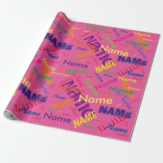 Add Name Custom Wrapping Paper