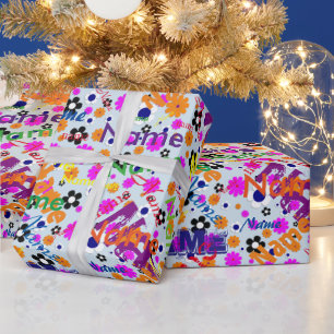 Add Name Custom Wrapping Paper