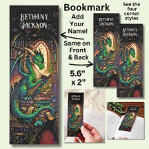 Add Name, Dragon in Library with Books
