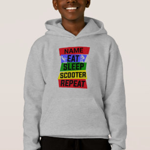 Add Name Eat Sleep Scooter Repeat