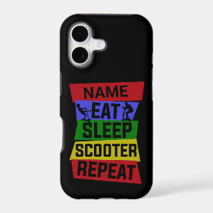 Add Name Eat Sleep Scooter Repeat