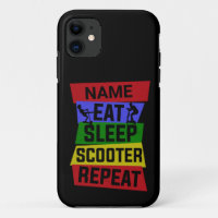 Add Name Eat Sleep Scooter Repeat  
