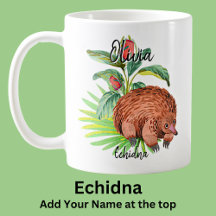 Add Name Echidna Australian Animal 