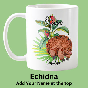 Add Name Echidna Australian Animal  Coffee Mug