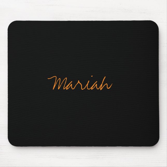 Add Name Elegant Creative Classical Handwriting Mouse Mat (Front)
