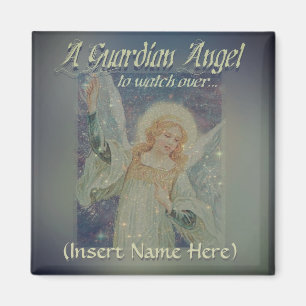Add Name Guardian Angel Magnet