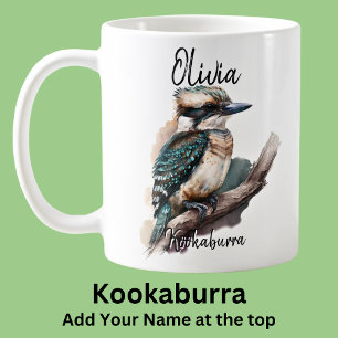 Add Name Kookaburra Australian Bird Animal  Coffee Mug