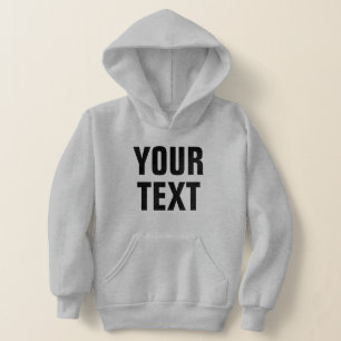 Add Name Large Big Font Text Kids Boys Grey