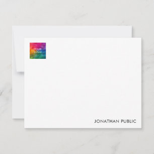 Add Name Logo Here Trendy Modern Minimalistic Card