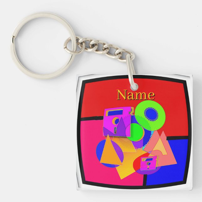 Add Name Media Memorabilia Expanded Key Ring (Front)