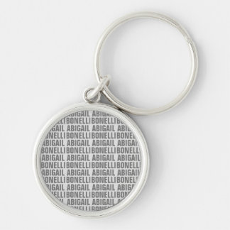 Add name minimalist bold modern grey chic key ring