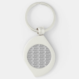 Add name minimalist bold modern grey chic key ring