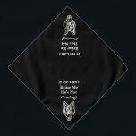 Add Name or other Text, German Shepherd on Black B Bandana<br><div class="desc">Dog Bandanna</div>