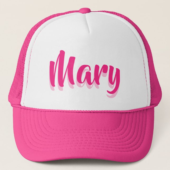 Add Name. Personalise Trucker Hat (Front)