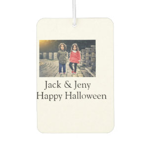 add name photo text Halloween kids girl boy Car Air Freshener