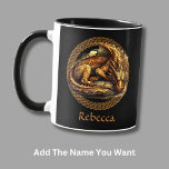 Add Name Resting Brown Dragon  Mug<br><div class="desc">Add the Name you want to this resting dragon Mug. See lots more great Dragon Gifts in the Store!</div>