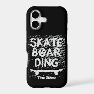 Add Name Scratched Skateboarding