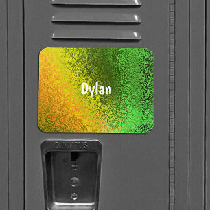 Add Name Shades of Green & Yellow Premium Magnet