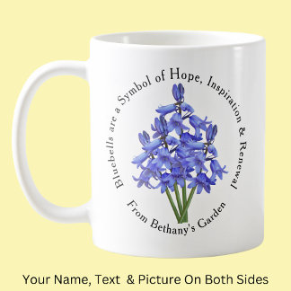 Add Name Text, Bluebells Hope Inspiration Renewal Coffee Mug