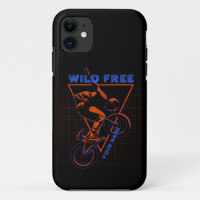 Add Name Text BMX Extreme Freestyle Red Geometric 
