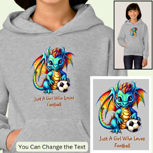 Add Name Text - Dragon - A Girl Who Loves Football